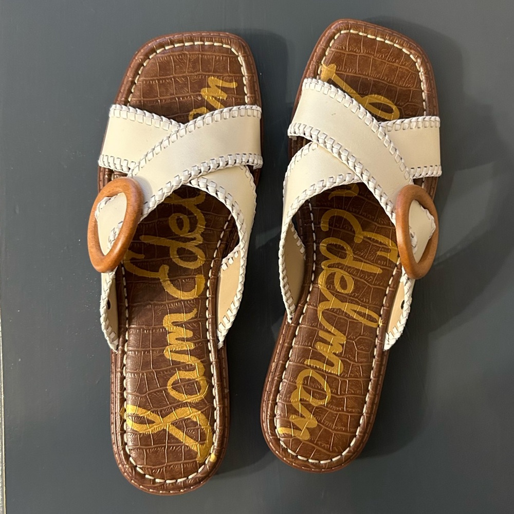 Sam Edelman | Women's Harlie Whipstitch Slide Sandals | Like New | Size 11